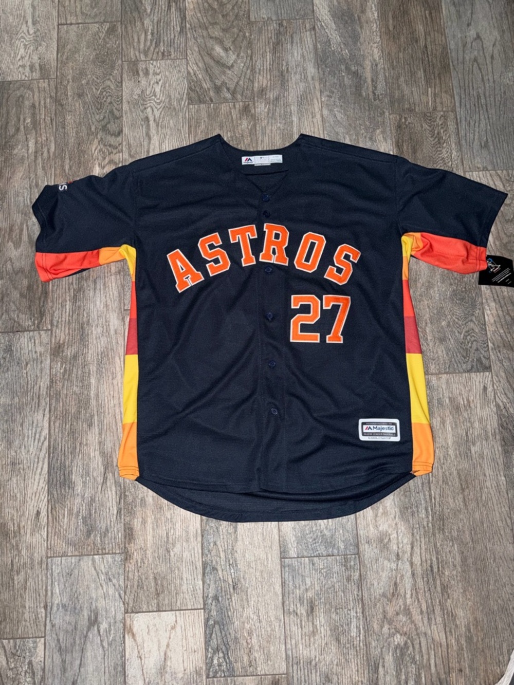 Houston Astros Jose Altuve #27 Majestic Cool Base 2017 WS Champions W/TAGS